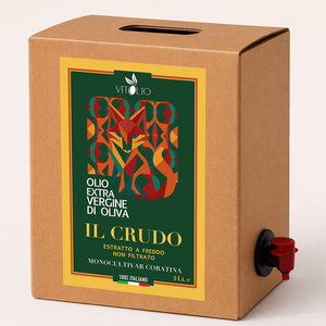 Bag in Box 3 Litri – Olio Extravergine di Oliva IL CRUDO Monocultivar Coratina