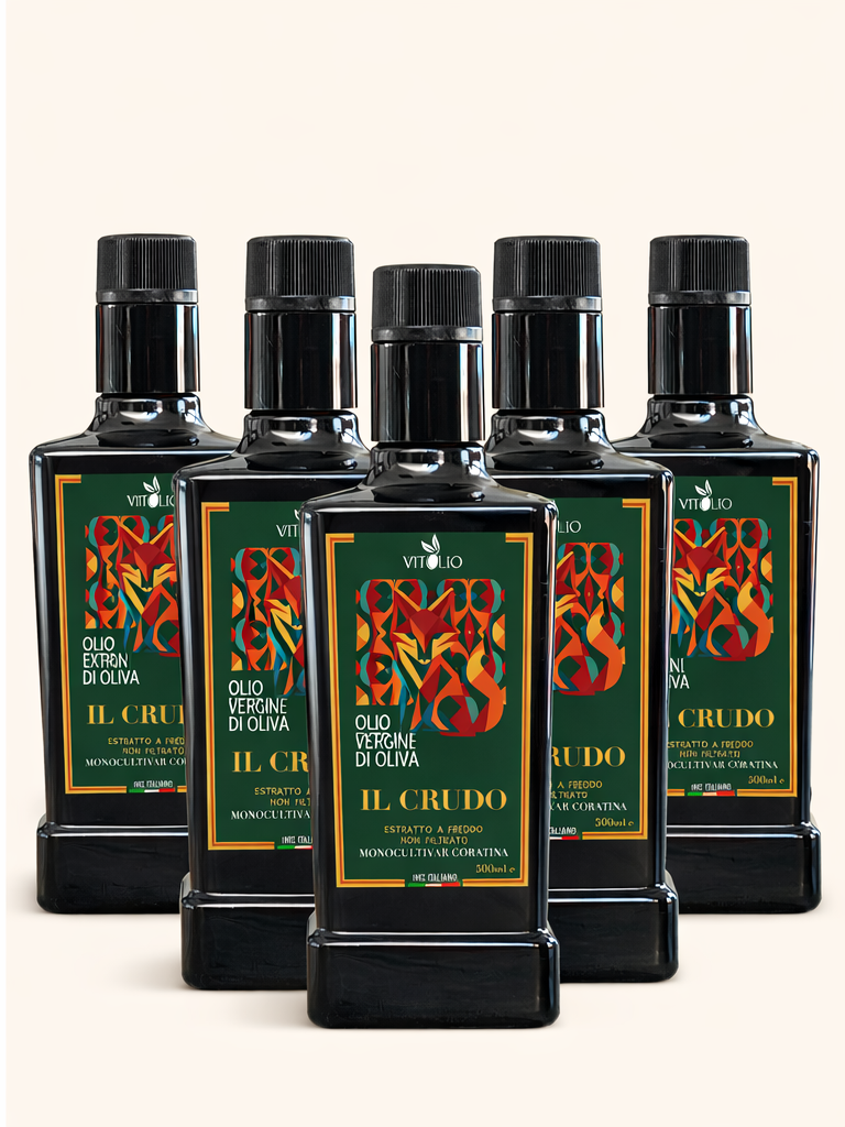 Set 6 Bottiglie Olio Extravergine di Oliva Coratina 500 ml