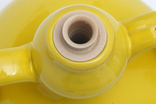 Contenitore giallo per Olio Extravergine di Oliva con tappo in ceramica per una conservazione ottimale